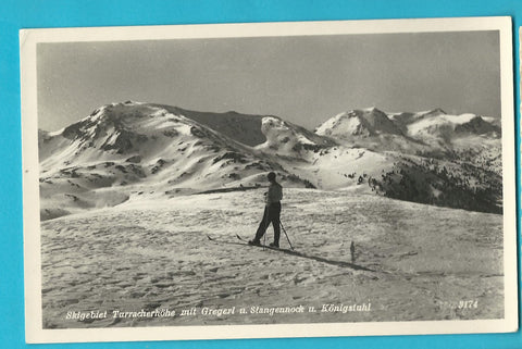 AK Skigebiet Turracherhöhe mit Gregerl u. Stangennock u. Königstuhl.