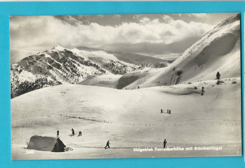 AK Skigebiet Turracherhöhe mit Schoberriegel.