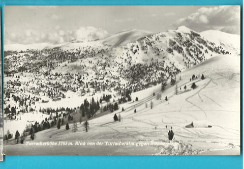 AK Turracherhöhe. Blick von der Turracheralm gegen Schoberriegel.