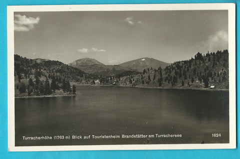 AK Turracherhöhe. Blick auf Touristenheim Brandstätter am Turrachersee. (1931)