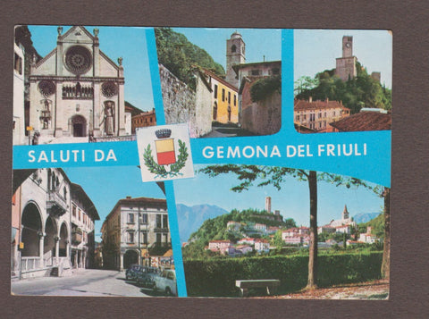 AK Saluti da Gemona del Friuli.