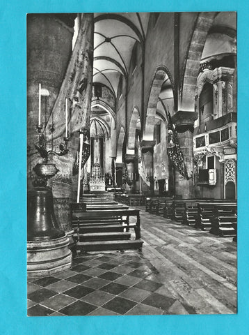 AK Gemona del Friuli. Interno Duomo illuminato.
