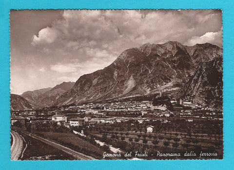 AK Gemona del Friuli - Panorama dalla ferrovia.