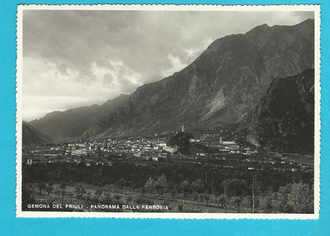 AK Gemona del Friuli - Panorama dalla ferrovia.