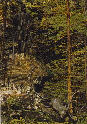 AK Bad Ischl. Jagdstandbild Kaiser Franz Josefs I.