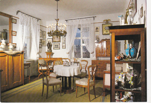AK Bad Ischl. Lehar Villa. Biedermeierzimmer.