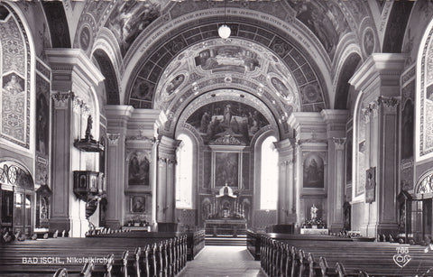 AK Bad Ischl, Nikolaikirche.
