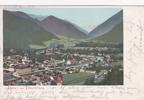 AK Ischl mit Traunthal. (um1901)
