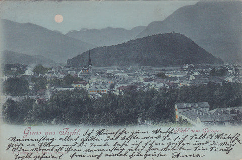 AK Gruss aus Ischl. Ischl vom Gassner. (um1900)