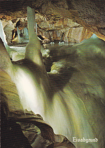 AK Dachstein-Rieseneishöhle. Eisabgrund. Tristandom.