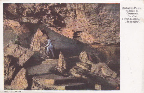 AK Dachstein-Rieseneishöhle bei Obertraun. Verbindungsstollen Belrapeire.