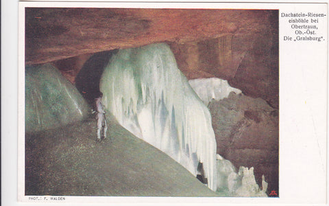 AK Dachstein-Rieseneishöhle bei Obertraun. Die Gralsburg.