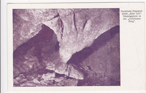 AK Dachstein-Mammuthöhle Alter Teil. Säulengalerie in der verfallenen Burg.