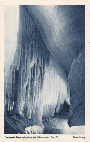 AK Dachstein-Rieseneishöhle bei Obertraun: Eisvorhang.