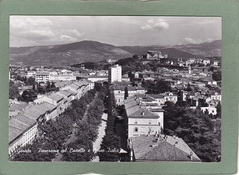 Ak Gorizia – Panorama col Castello e Corso Italia.