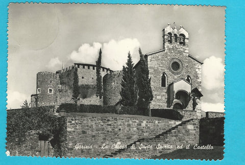 AK Gorizia - La Chiesa di Santo Spirito ed il Castello.