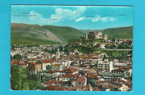 AK Gorizia. Panorama con il Castello.
