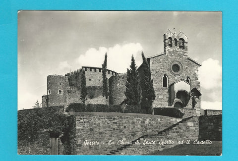 AK Gorizia - La Chiesa di Santo Spirito ed il Castello.