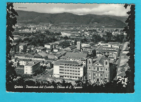 AK Gorizia - Panorama dal Castello - Chiesa di S. Ignazio.