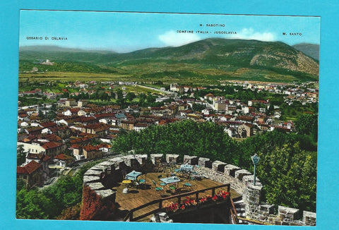AK Gorizia. Panorama dal Castello con il Belvedere.