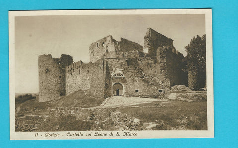 AK Gorizia - Castello col Leone di S. Marco. (1929)