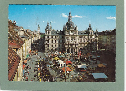 AK Graz – Hauptplatz mit Rathaus