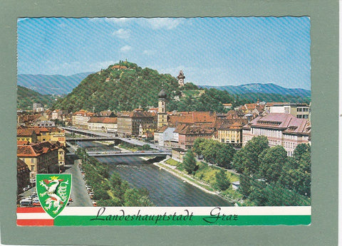 AK Landeshauptstadt Graz, Blick zum Schloßberg.