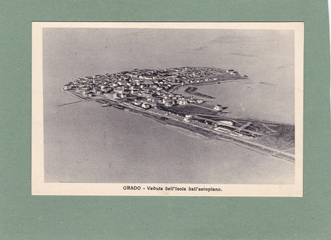 AK Grado – Veduta dell'Isola dall'aeroplano. (1928)