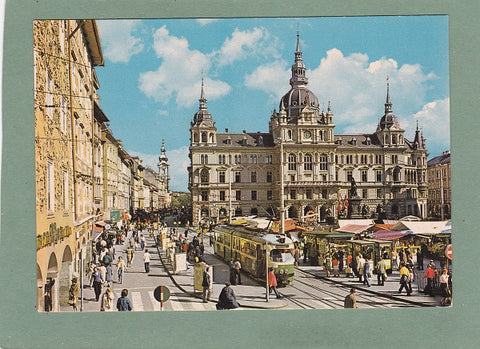 AK Graz, Hauptplatz mit Rathaus.