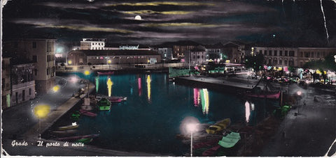 AK Grado – Il porto di notte.