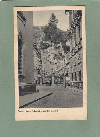AK Graz. Neuer Felsensteig am Schlossberg.