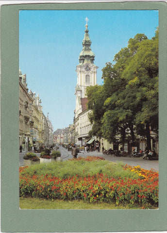 AK Graz – Eisernes Tor mit Herrengasse und Stadtpfarrkirche.