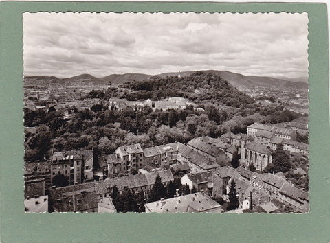 AK Graz. Blick zum Schloßberg mit Plabutsch und Lechkirche.