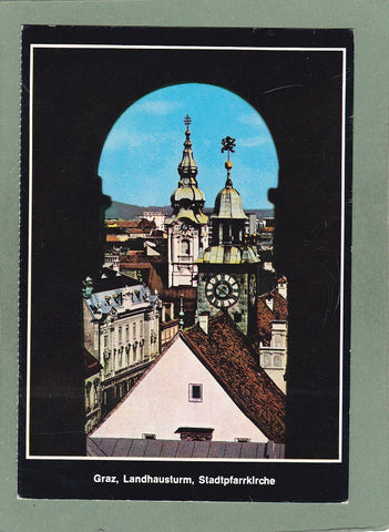 AK Graz,Landhausturm, Stadtpfarrkirche.