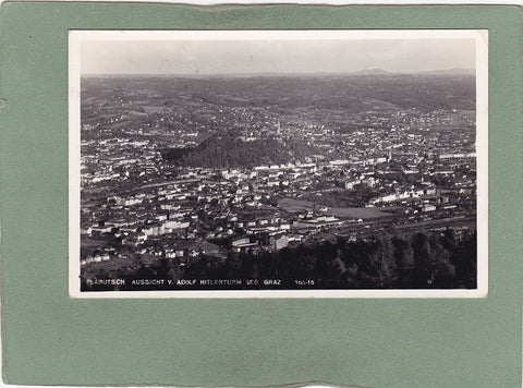 AK Plabutsch. Aussicht v. Adolf Hilterturm geg Graz. Gelaufen 1942 als Feldpost.