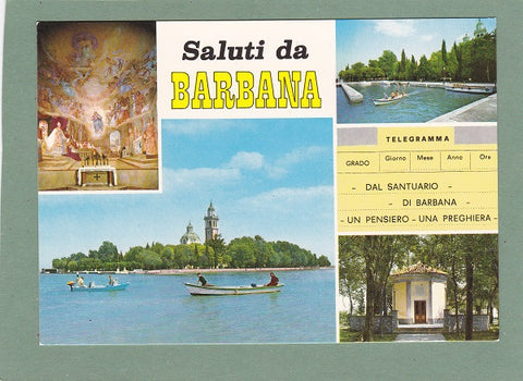 AK Grado. Saluti da Barbana. Telegramma.