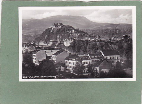 AK Graz. Mur Schlossberg.