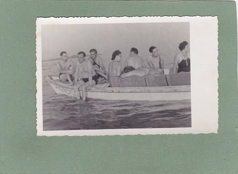 Foto-Karte Grado Badeszene. (Grado August 1951)