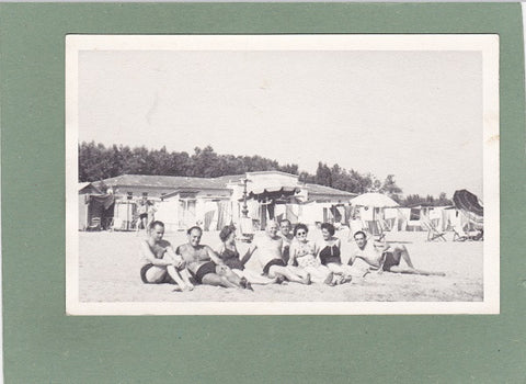 Foto-Karte Grado Badeszene. (Grado August 1951)