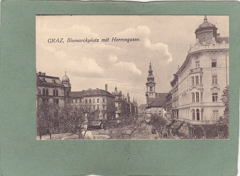 AK Graz, Bimarckplatz mit Herrengasse.