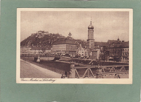AK Graz. Murkai u. Schloßberg.