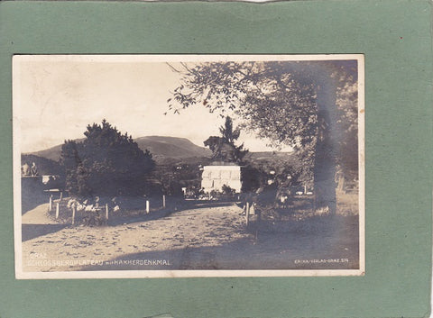 AK Graz. Schlossbergplateau mit Hakherdenkmal.