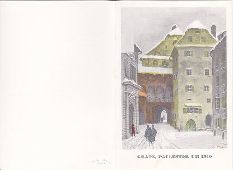 Weignachtsbillett. Gratz, Paulustor um 1840.