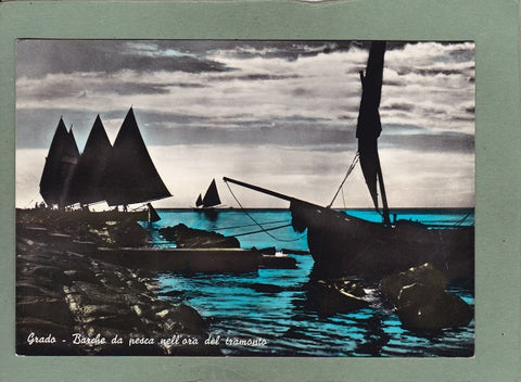 AK Grado – Barche da pesca nell'ora del tramonto.