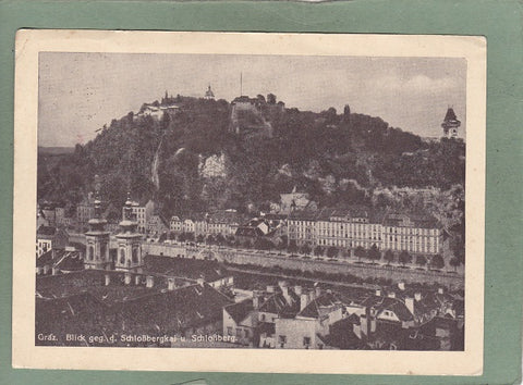 AK Graz Blick geg. d. Schloßbergkai u. Schloßberg.