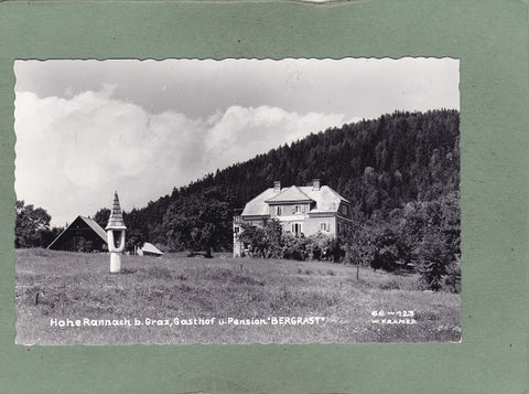 AK Hohe Rannach b. Graz, Gasthof u. Pension Bergrast.