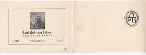 Einladung zu den Österreichischen Staatsmeisterschaften 1951 im Gesellschaftstanz verbunden mit Großem Ball in den Kammersälen,