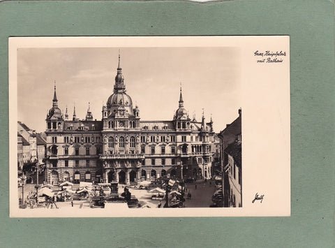 AK Graz Hauptplatz mit Rathaus.