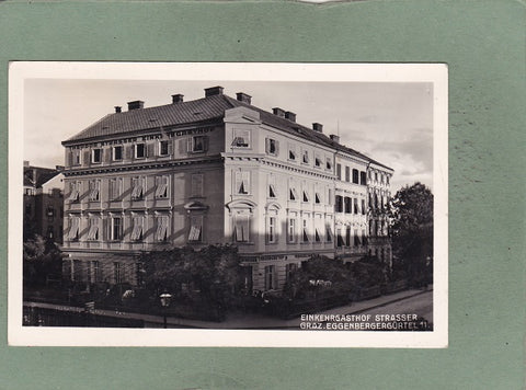 AK Graz, Eggenbergergürtel 11. Einkehrgasthof Strasser.