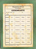 Magistrat Graz Lehrlingsheim Essenkarte. (Städtisches Lehrlingsheim Graz Körblergasse 23. Datum 21. Nov. 1948.